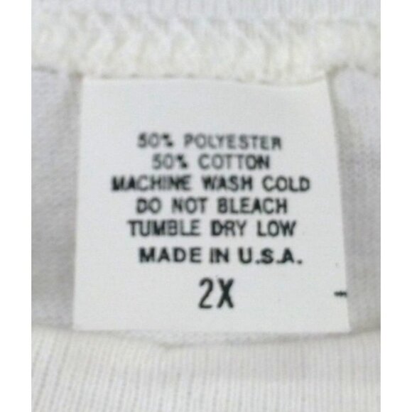 VTG Embroidered Bowling Graphic T-Shirt 2X Polyester & Cotton Blend  Made In USA - Picture 3 of 7